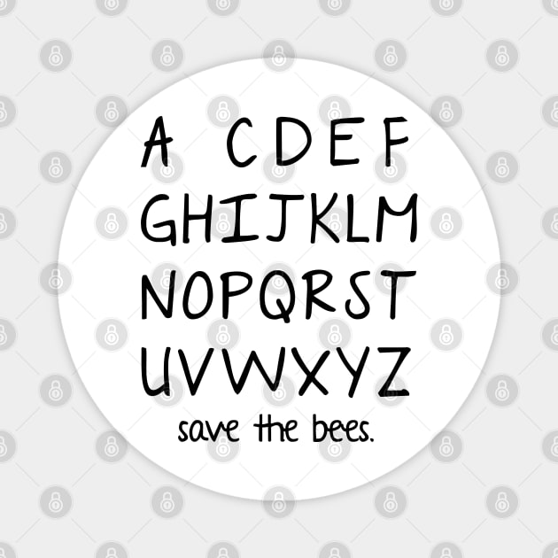 Save The Bees Magnet by ShayliKipnis